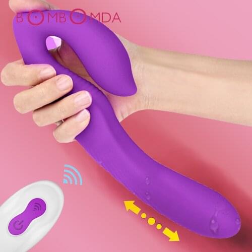 Silicone Wearable Dildo Vibrator For Lesbian Remote Clitoris Stimulate Double Heads Vibrator Sex Toys For Woman Adult Sex Shops