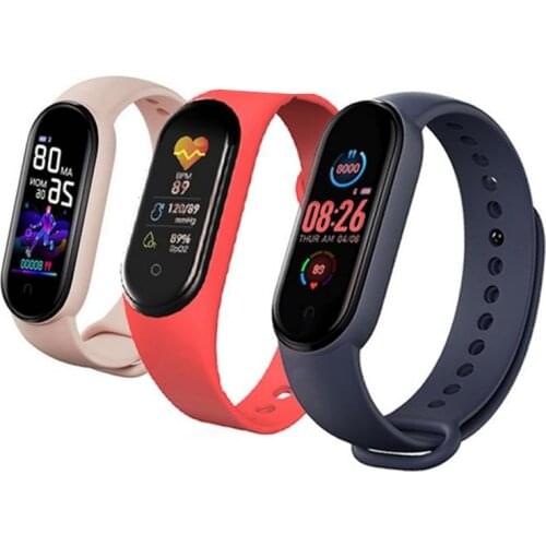 M5 Men Women Smart Watches Smart Band Sport Fitness Tracker Pedometer Heart Rate Blood Pressure Monitor Bluetooth Bracelet 20
