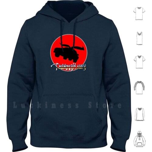 Thunderhawk Ho! Hoodie Long Sleeve Thundercats M A S K Thunderhawk Matt Trakker 80s 1980s