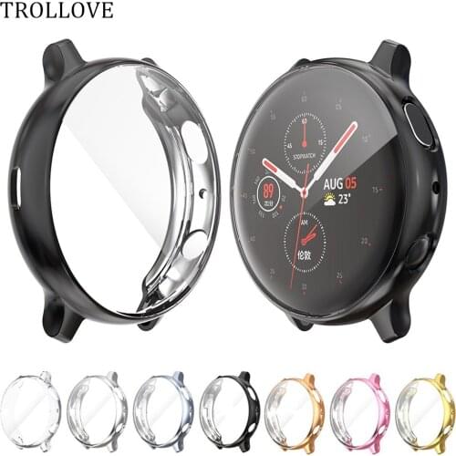 Full Protector Watch Cover Case For Samsung Galaxy Watch Active 2 Case 40mm 44mm Slim TPU Soft Case Screen Protector for Active2