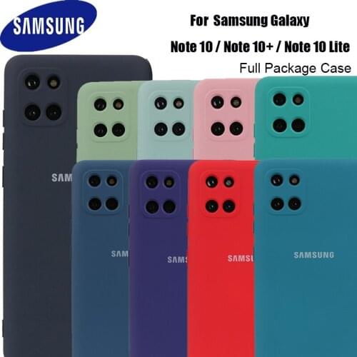 For Samsung Galaxy Note 10 Lite Liquid Silicone Cover Protective Silky Soft-Touch Shell For samsung Note10 Note10 plus