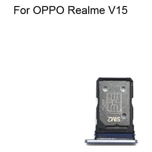 1PC For OPPO Realme V15 Tested Good Sim Card Holder Tray Card Slot For OPPO Realme V 15 Sim Card Holder