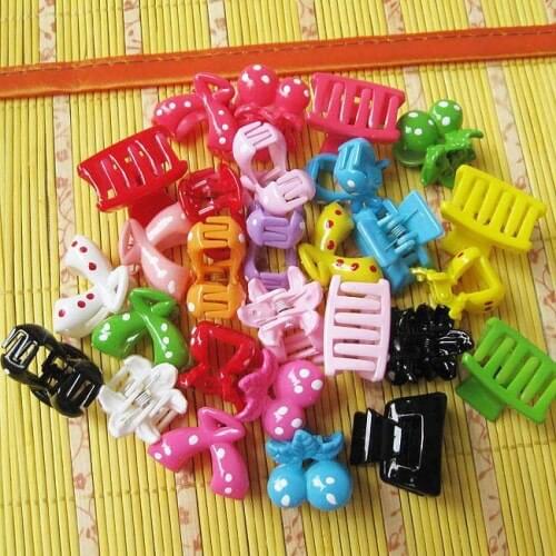 10 Pieces/lots Lovely Sweat Cartoon Cute Childrens Wholesale Hair Gripper Candy Color Lovely Hairpin Headwear Hair Accessories