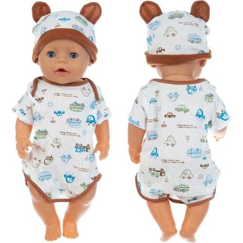 2020 New Car rompers Doll Clothes Fit For 18inch/43cm born baby Doll clothes reborn Doll Accessories