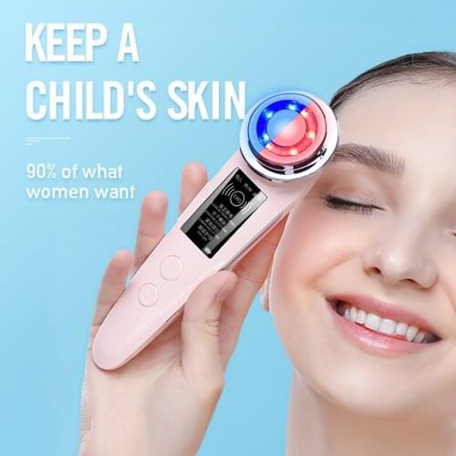 IGRG Facial Mesotherapy RF Radio Frequency LED Photon Face Lifting Tighten Wrinkle Removal Skin Care Face Massager