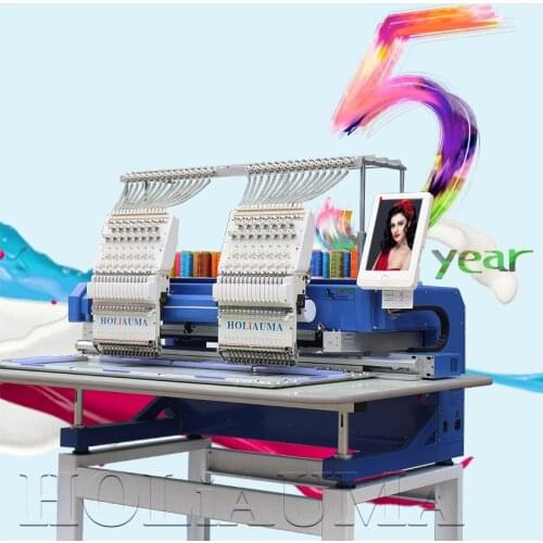 Best selling double head 15 needle for flat / t-shirt computerized sequin cap embroidery machine prices on sale