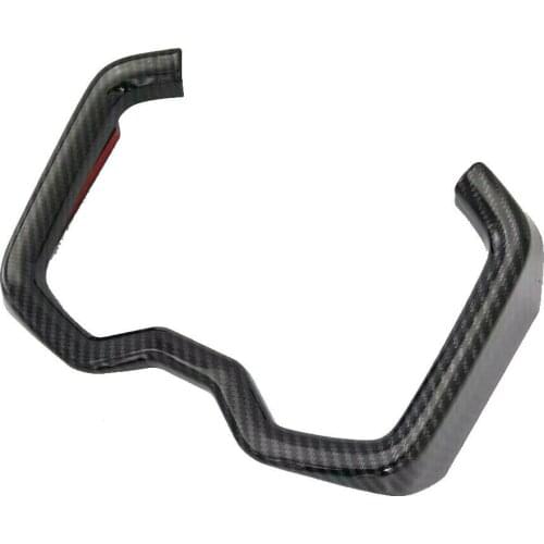 For Toyota RAV4 2019 2020 Car Interior Front Drinks Water Cup Holder Cover Trim Strip Frame Decor Carbon Fiber ABS Car Styling