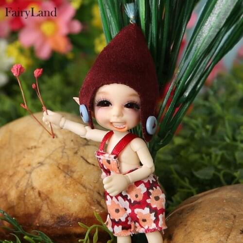 Fairyland Realpuki 1/13 Ara BJD Dolls Long Ears Smile Fun Unique Quirky High Quality Toy For Girls Best Gifts FL Fairyland