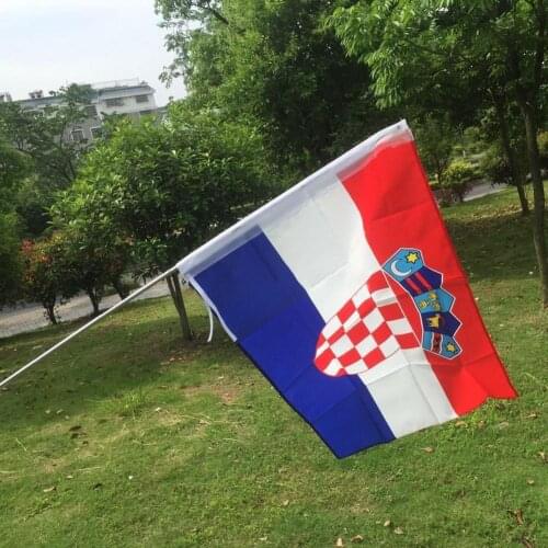 Croatian Flag Quality Polyester 90x150cm Croatia National Flags And Banners Home Outdoor Soccer Fan Activity Decor