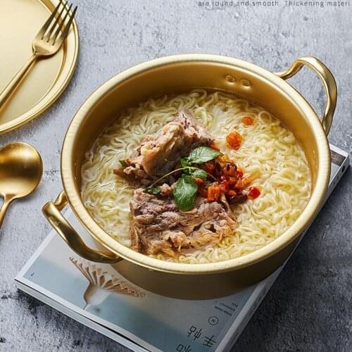 2021 Korean noodle ramen pot aluminum pot quick noodle soup pot pasta egg instant noodles quick cooling hot pot