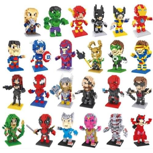 Disney Blocks Cartoon anime Super Heroes Endgame iron man Captain America Spider Toy DIY Building Bouwstenen Speelgoed