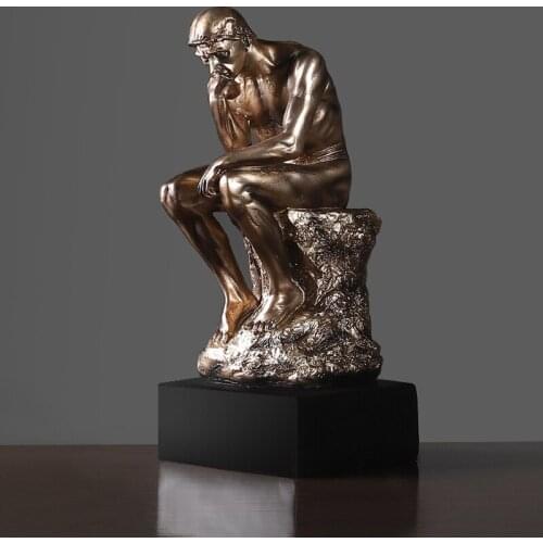 Creative Thinker Character Ornaments Modern Home Living Room Wine Cabinet TV Desktop Decoration Crafts Figurines & Miniatures