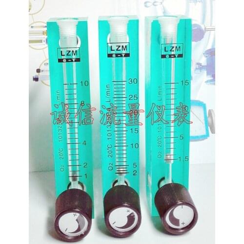 LZM-6T O2 oxygen bar adjustable small flow meter 2-15L/min panel type oxygen flowmeter