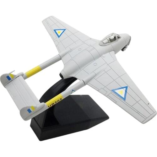 Alloy 1/72 DH.115 T-55 Airplane Fighter Model w/ Stand Decor for Collection