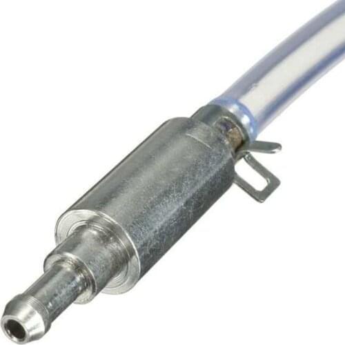 Motorcycle Brake Clutch Bleeder Hose Pipe Kit One Way Valves Tube Bleeding Tool
