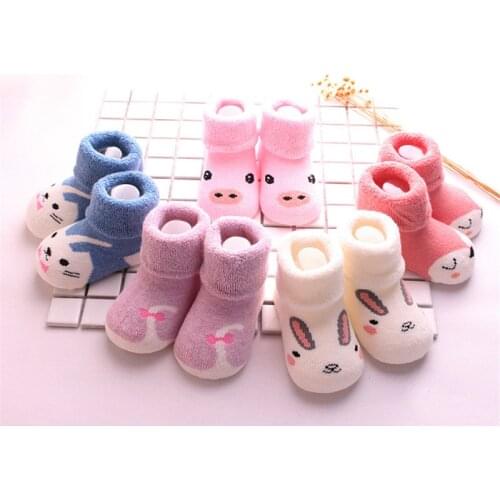 5 Pairs Baby Socks Warm Infant Socks Newborns Socks for Boys Birthday Gifts for Boy & Girls 0-24 Months Winter Socks For Baby
