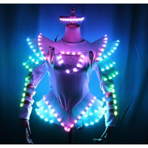 New Arrival Bride Light Up Luminous Clothes LED Costume Ballet Tutu Led Dresses For Dancing Skirts Wedding Party