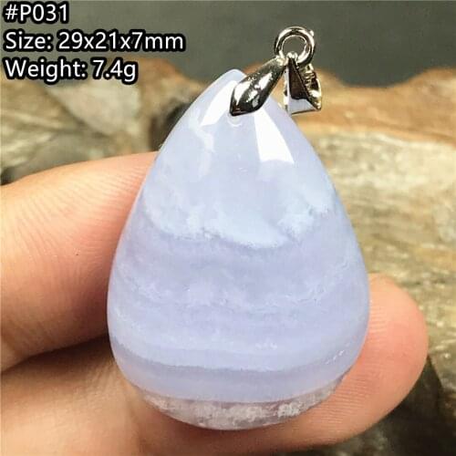 Natural Purple Agate Crystal Pendant For Women Man Healing Luck Stone Silver 29x21x7mm Beads Water Drop Gemstone Jewelry AAAAA