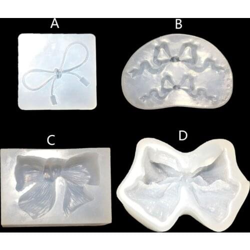 Handmade Bowtie Pendant Epoxy Resin Casting Silicone Mold Jewelry Making Tools