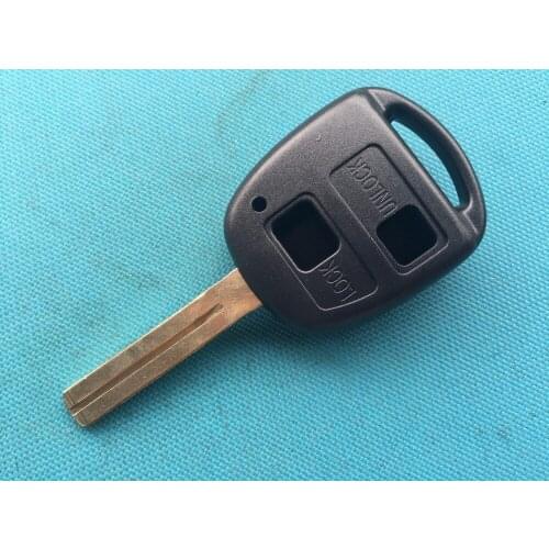 1Pcs New Replacement Shell Cover For Lexus IS200 GS300 LS400 RX300 2 Buttons Remote Key Case Short Blade No Logo Car Accessories