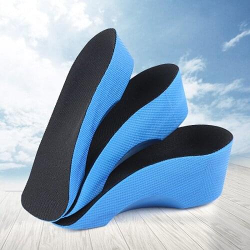 Height Increase Insoles For Shoes Men Women Sports Insoles Increased Pad 2-4cm Shoe Inserts Cushion Arch Support Orthopedic Pu