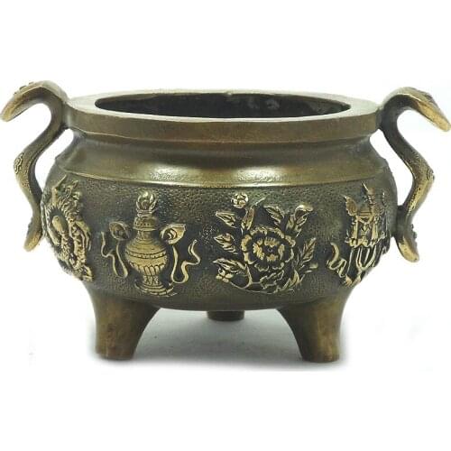 On Sale!!Copper Incense Burner, Incense Coil, Lines, Tower, Censer, Retro Incensory, Thurible