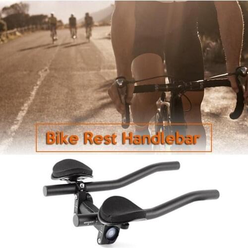 Bicycle Rest TT Handlebar Clip On Aero Bars Handlebar Cycling Rest Bike Extension Aerobars Bars Triathlon Handlebar for MTB