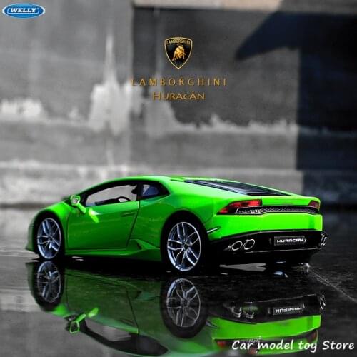WELLY 1:24 Lamborghini Aventador LP610-4 sports car simulation alloy car model crafts decoration collection toy tools gift