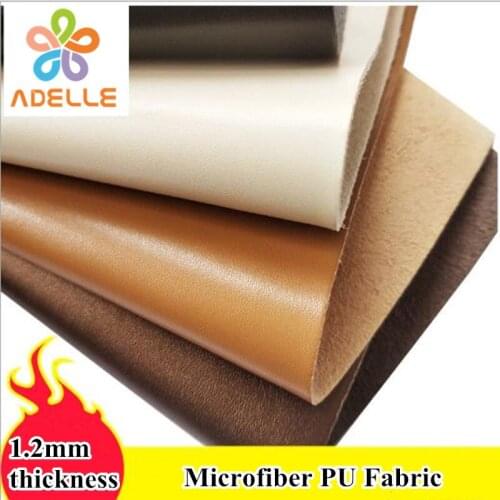 1.2mm Microfiber Fabric PU Cowhide texture Abrasion Resistance Colorful Bag Phone Case Leather DIY Free Shipping 1 yard
