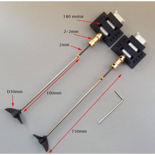 1 Pair 180 Boat Motor W Shaft Propeller Brass Couplers Motor Mount Kit Spare Parts For DIY RC Boat Model 3V-9V