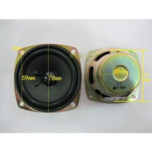 1pcs 3"inch 4Ω 10W full-range speaker loudspeaker 4ohm Home Audio TV Video parts