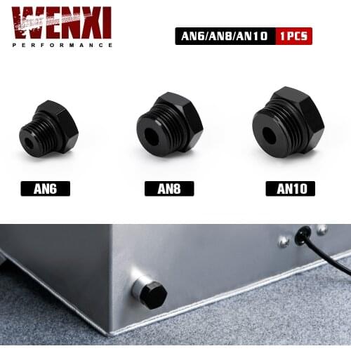 1 Piece AN6 AN8 AN10 Male Block Off Cap Fitting Hex Head Plug With O-Ring Adapter Aluminum Alloy BL02