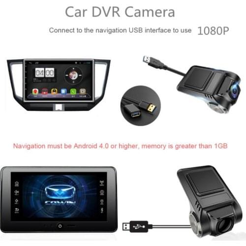 Car DVR Camera 1080P 170° D Wide Angle Dash Cam ADAS Video Recorder With Mic Night Vision Cam Support Motion Detection TF Card