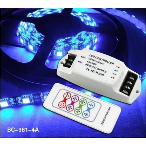 BC-361 4A*3CH RGB LED Controller 12V constant voltage flexible mini LED RGB controller