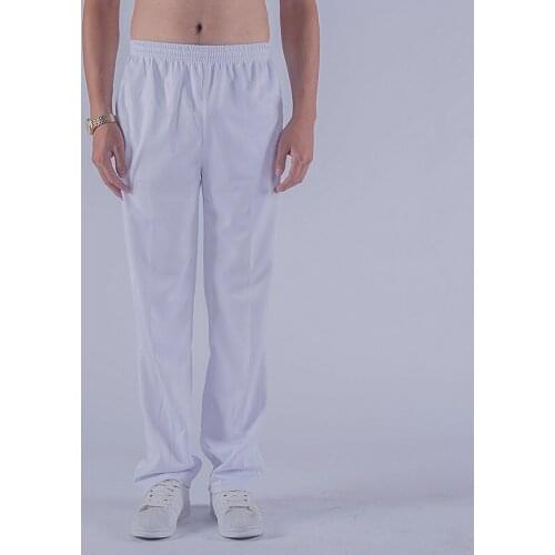 #5019 White Spring Autumn Track Pants Men Women Fitness Pants Men Casual Loose Elastic Waist Pantalon Homme Joggers Sweat Pants