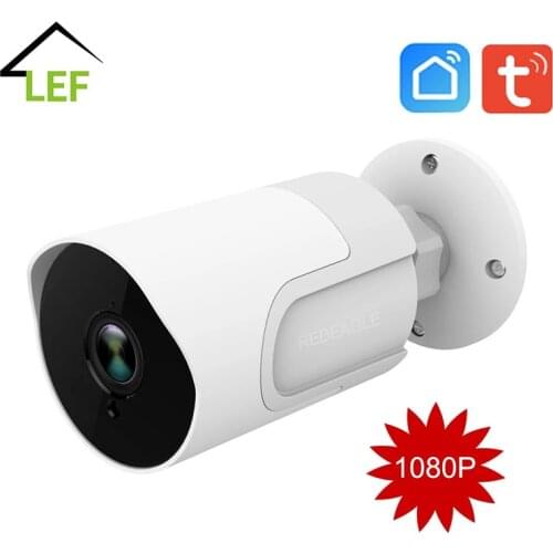 Tuya Smart Life WiFi Camera 1080P Wireless Home Security Outdoor Camera Two Way Audio Motion Detection