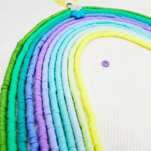 4mm Round Polymer Clay Chip Disk Loose Spacer Beads For Necklace Bracelet DIY Fashion Jewelry Findings Making