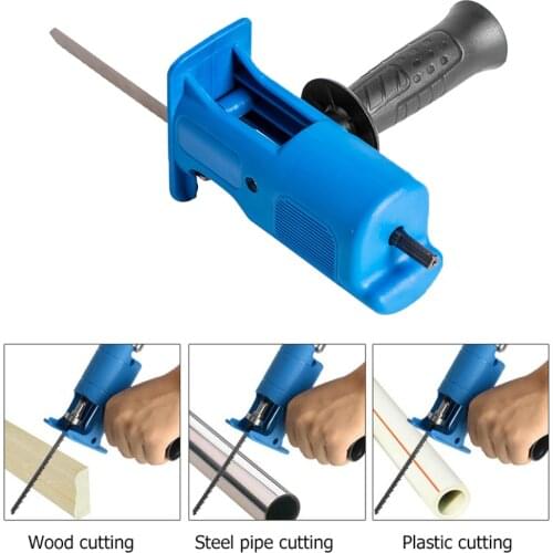 Household Portable Reciprocating Saw Metal Cutting Saw File Wood Cutter Electric Drill Attachment Power Tool