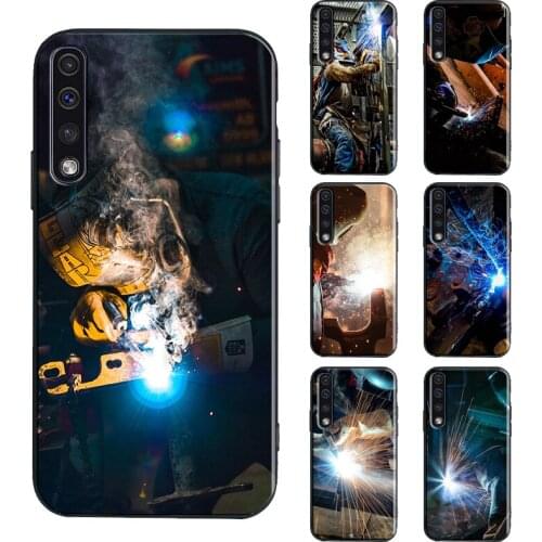 Welder Welding Hot Metal Worker Phone Case For Samsung A71 A51 A31 A11 A21S A20e A70 A50 A40 A10 A20 S A12 A32 A42 A52 A72