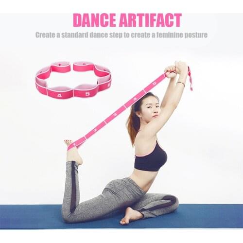 Polyester Latex Yoga Elastic Band Latin Dance Elastic Force Band Yoga Stretch Band Fitness Sports Resistance Band