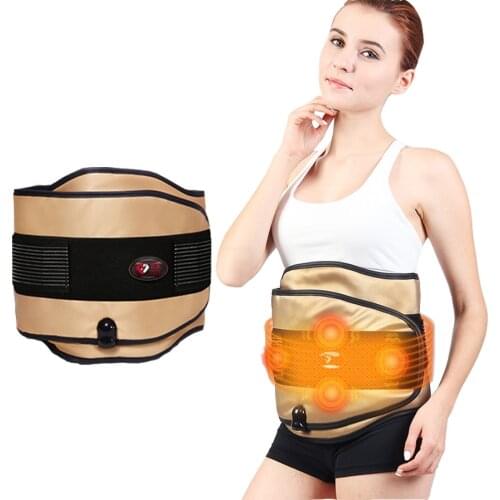 Electric Vibration Heating Slimming Massage Belt Weight Loss Relieve Lumbar Pain Warm Belly Uterus Far Infrared Moxibustion belt