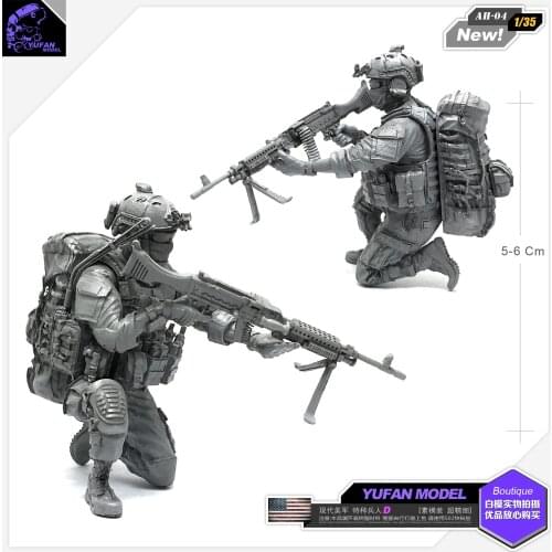 Yufan Model 1/35 Figure Military Model Kit Modern American Special Forces C Resin Soldier Model Unmounted Ah-04