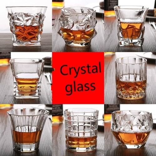 Crystal glass heat-resistant whiskey glass wine glass beer glass juice cup teacup whiskey decanter home bar wine gifts CL120818