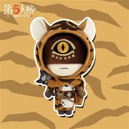 Anime Identity V Eli Clark Longing Tiger Cosplay Plush Stuffed Dolls Throw Pillow Plushie Toy Diy Change Set Gift 32*14*16cm