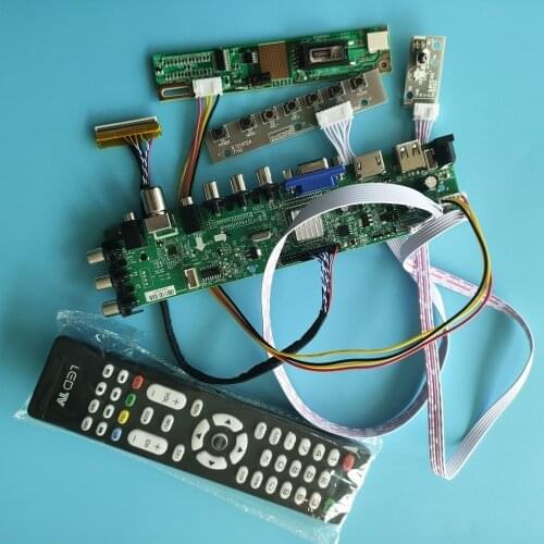 Kit for LP154WX5-TLA1/LP154WX5-TLA2 Digital TV USB AV LCD Panel 1 CCFL HDMI VGA DVB-T2 Controller board Screen monitor 1280X800