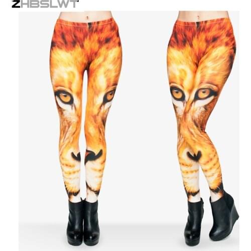 ZHBSLW Animal Motifs 3D Print Leggings Fitness Leggins For Women Pants Women Lxy leggins Tie Dye Fitness Panteggings Space Gala