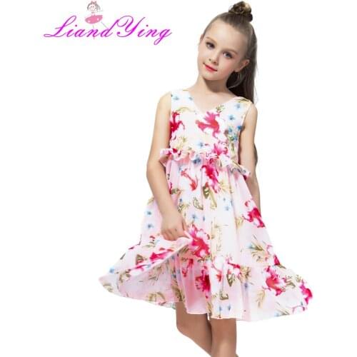 Flower Girls Summer Dress Baby Clothes 2020 Brand Vestidos Kids Dresses for Girls Costume Princess Children Party Chiffon Dress