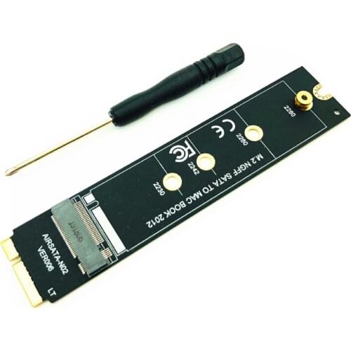 For Macbook 2012 SSD Adapter Card to 128G 256G 512G M.2 NGFF SATA SSD for Apple 2012 MacBook A1465 A1466 MD223 MD224 MD231 MD232