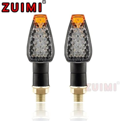 Motorcycle turn signal 2pcs E-mark certified short-handled Little Red Riding Hood 14LED turn signal accessories LED indicator