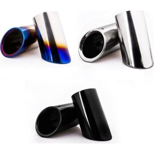 2Pcs Tail Throat Exhaust Pipe For Audi A1 A3 A4L A5 A6L Q3 Q5 tail pipe Car exhaust pipe cover muffler tip auto accessories